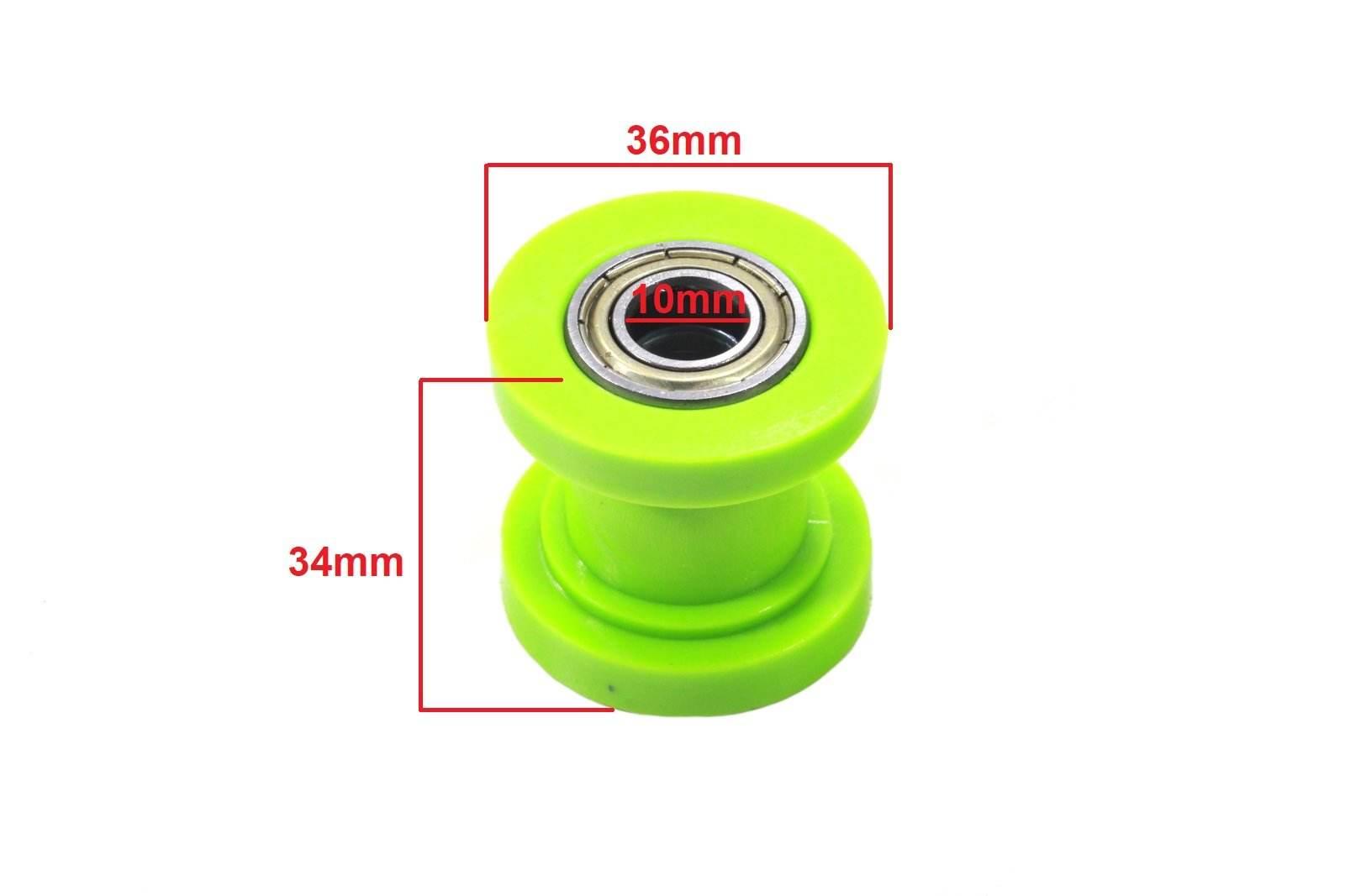 Rolka Napinacza Łańcucha Napędowego 10Mm Zielona Bri - zdjęcie 2