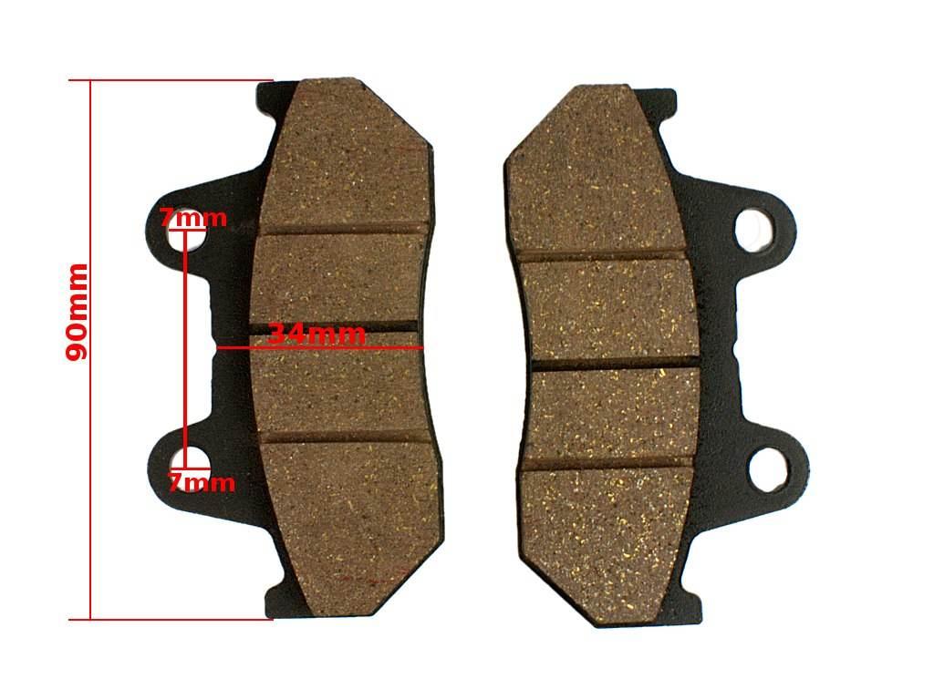 Klocki Hamulcowe Honda Cb125 Cbr600 Cx500 Cbx750 Gl1100 Goldwing Xl600 Tran - zdjęcie 2