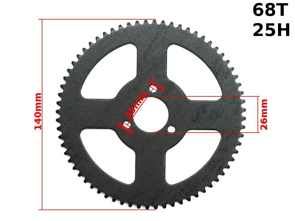 Zębatka Tył Pocket 25H 68Z 26Mm Bri