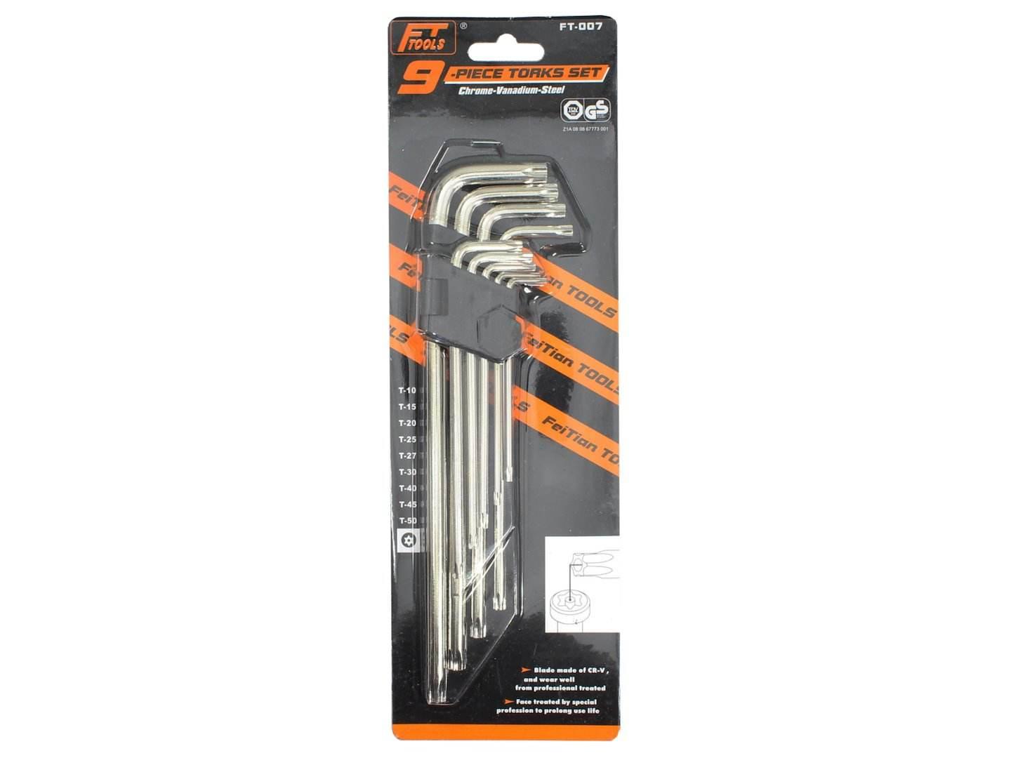 Klucze Torx Zestaw 9 Elementów
