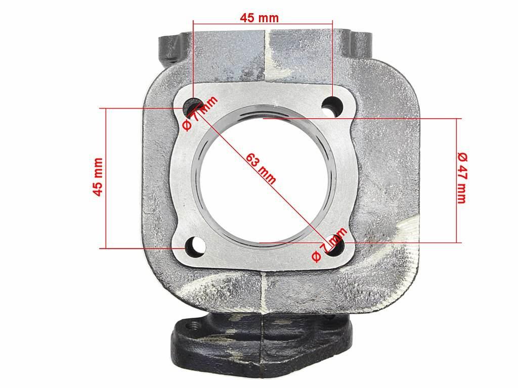 Cylinder Yamaha Bws Mbk Booster 70 47Mm Ac Rob - zdjęcie 6