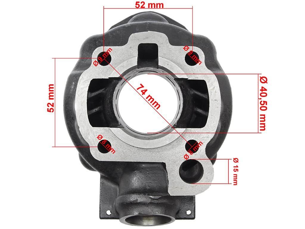 Cylinder Yamaha Dt/Tzr Rieju Rr/Rrx/Tango/Mrt/Mrx Aprilia Rs/Rx 50 40Mm Rob - zdjęcie 5