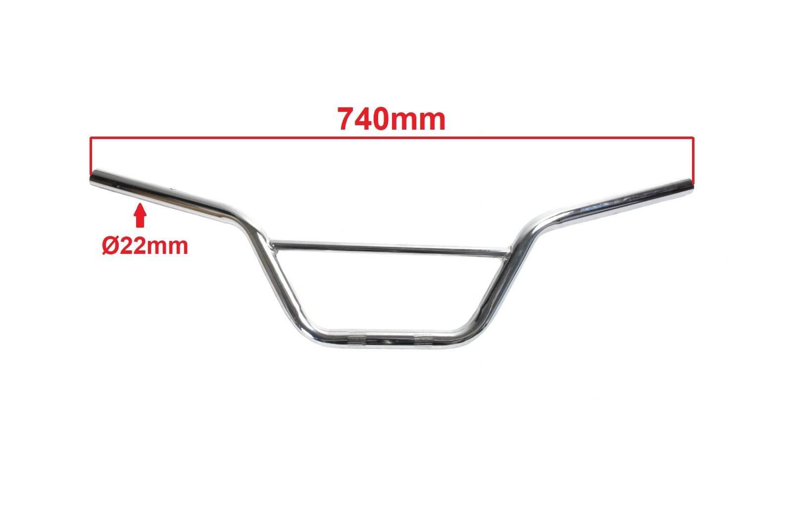 Kierownica Cross 125 Chrom Hb - zdjęcie 2