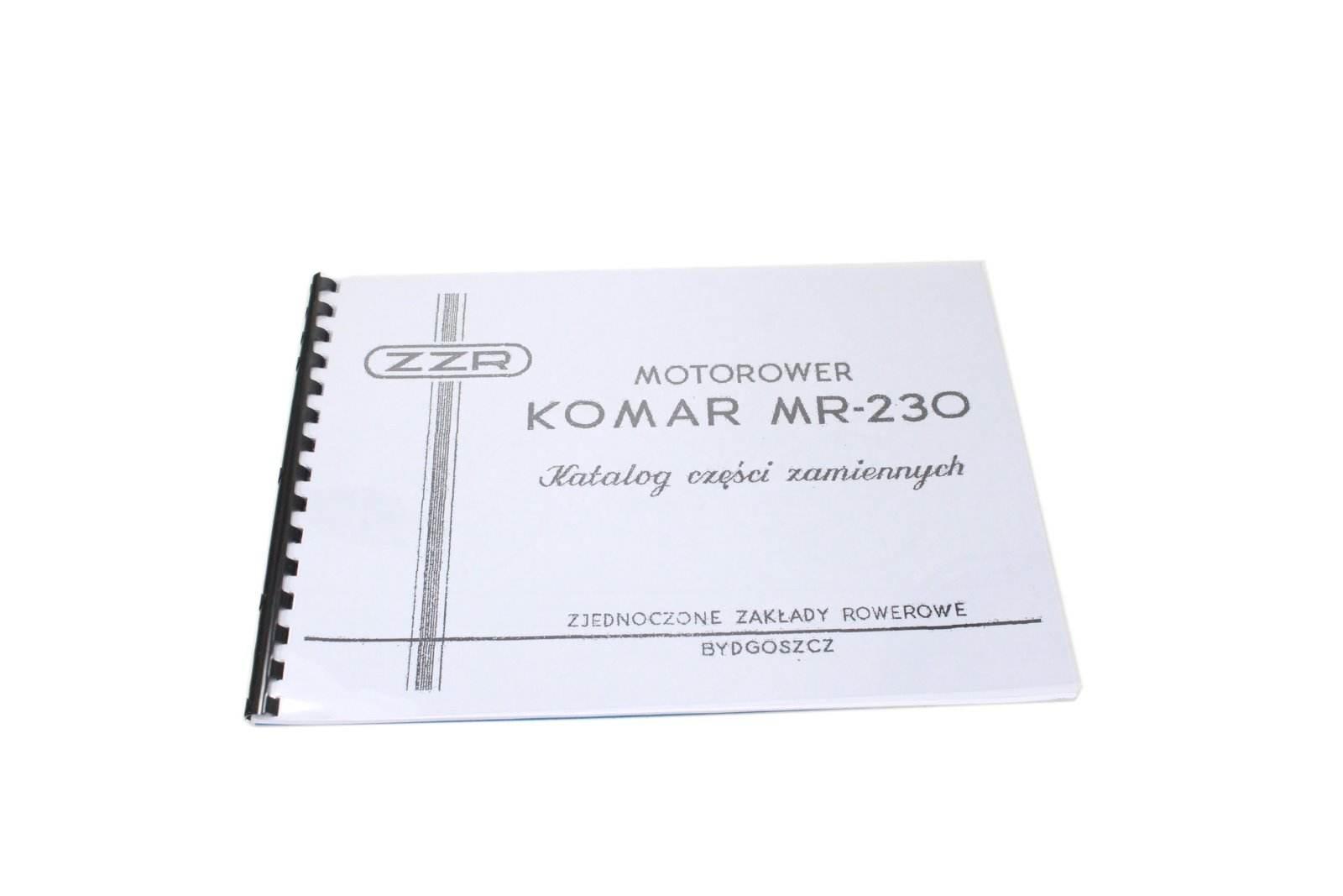Katalog Części Zamiennych Romet Komar Mr-230