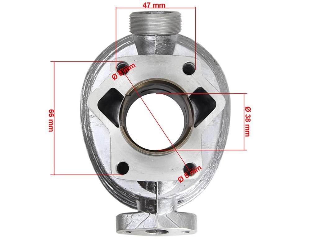 Cylinder Romet Komar 50 38Mm S38 Kpl. Alm - zdjęcie 5