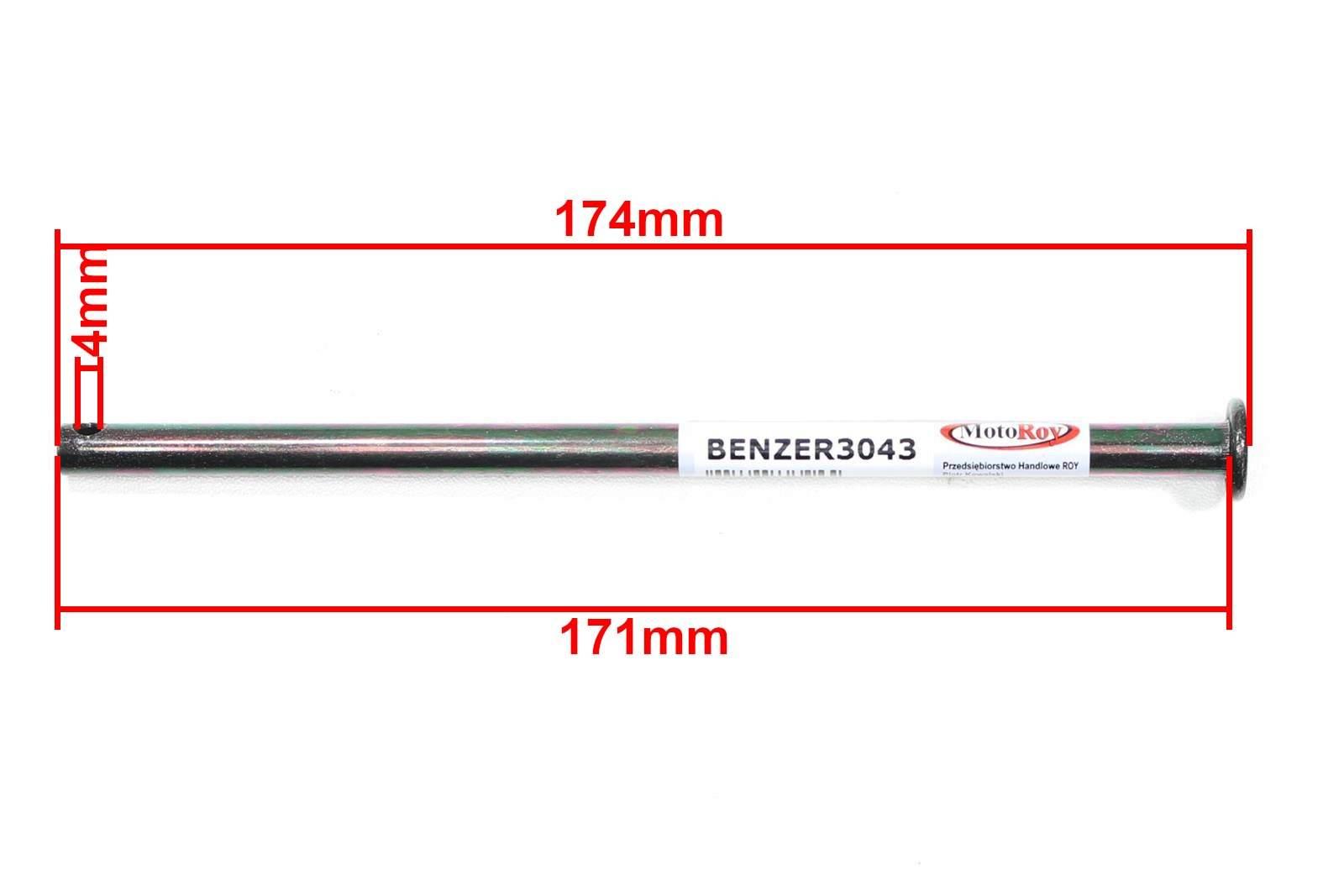 Ośka Fi8X174Mm Podnóżka Centralnego Gy6 Syracuse - zdjęcie 2