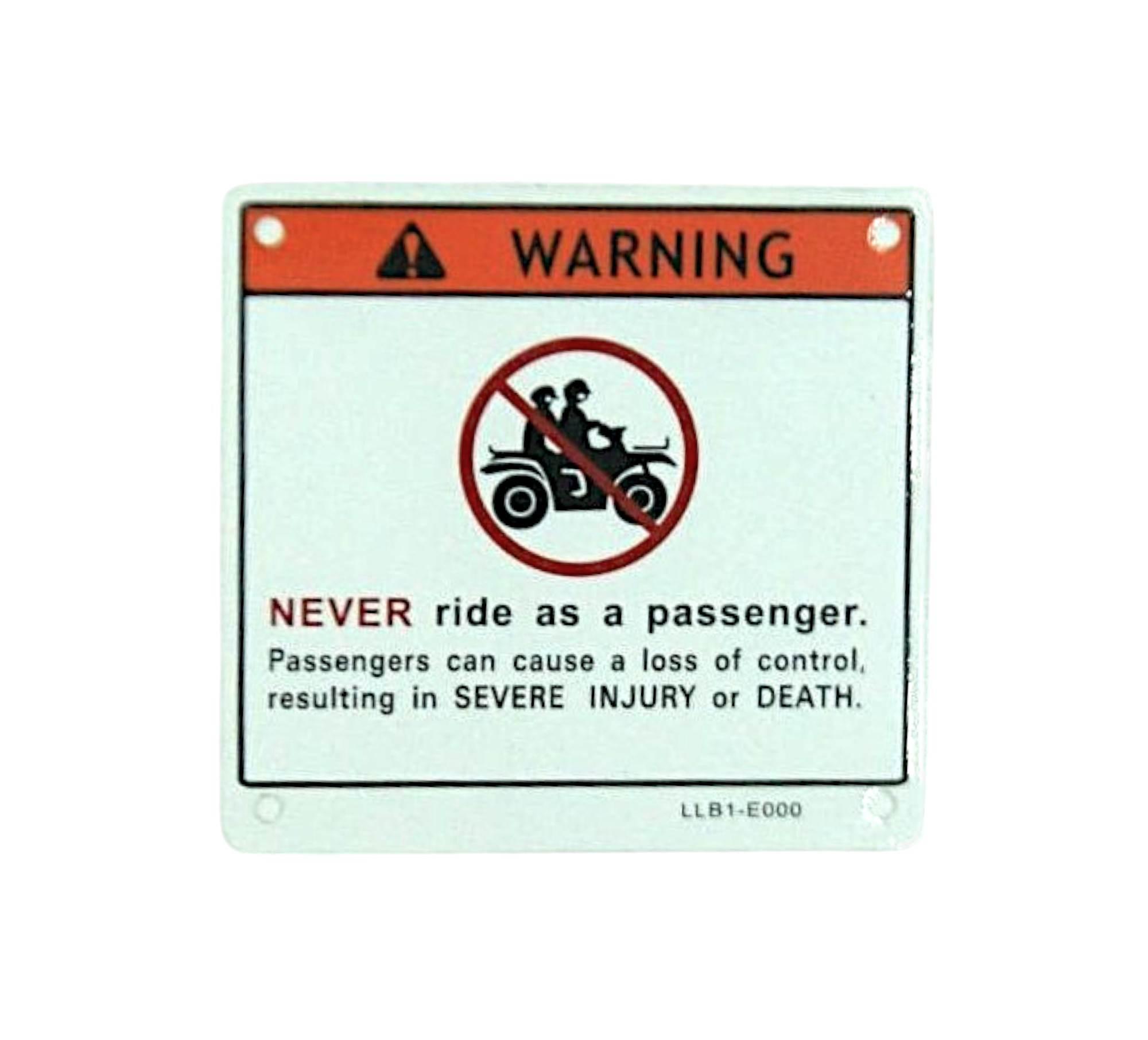 Naklejka ostrzegawcza 8 kymco 87560-LLB1-E00-T0