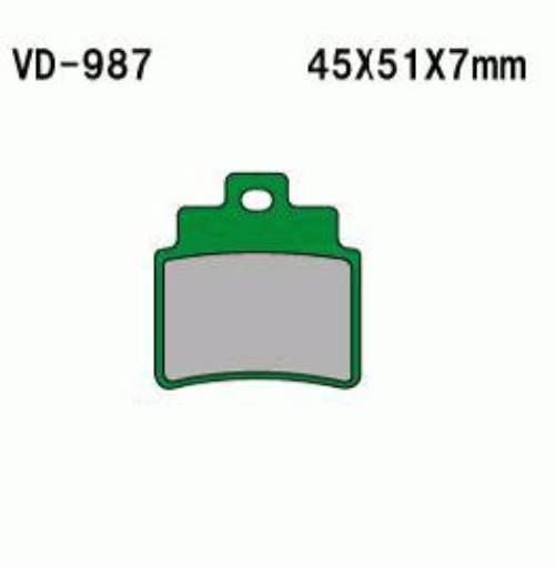 Klocki hamulcowe kymco kxr/mxu tył. /gd prz. vd-987 PF 22 510 0500