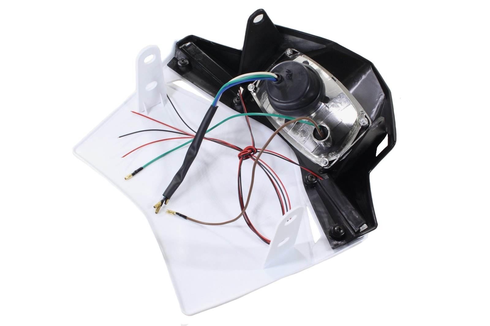 Lampa Przód Cross Enduro Z Owiewką Biała Sc - zdjęcie 2