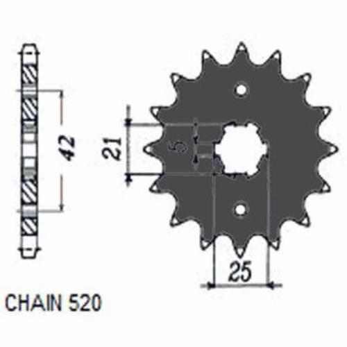 Zebatka napedowa sunstar sunf315-15