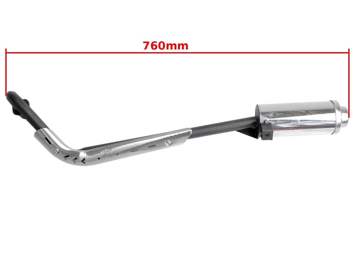 Tłumik Atv 110/125 Srebrny Dyfuzor Z Osłonami Rob - zdjęcie 2