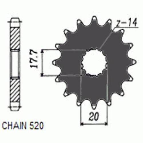 Zebatka napedowa sunstar sunf345-13