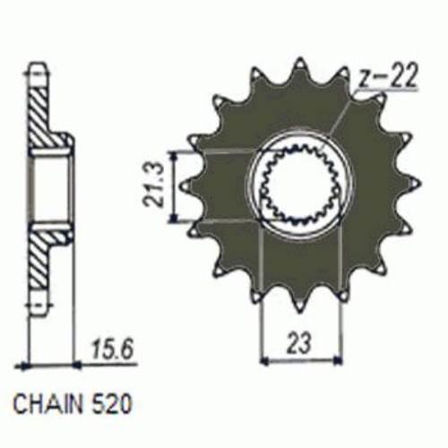 Zebatka napedowa sunstar sunf372-15
