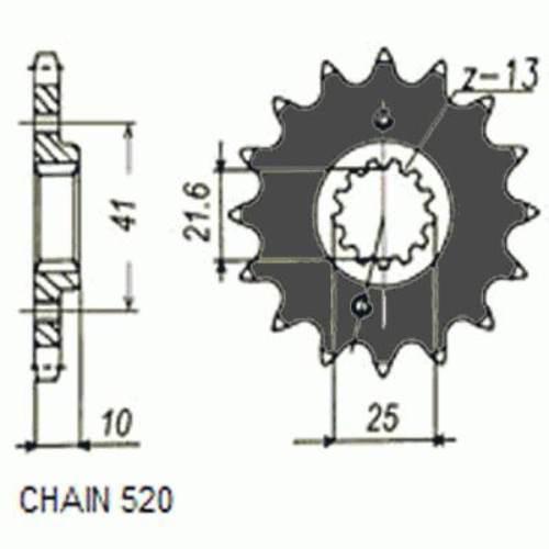 Zebatka napedowa sunstar sunf387-14