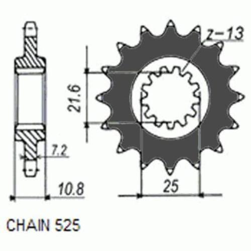 Zebatka napedowa sunstar sunf414-16