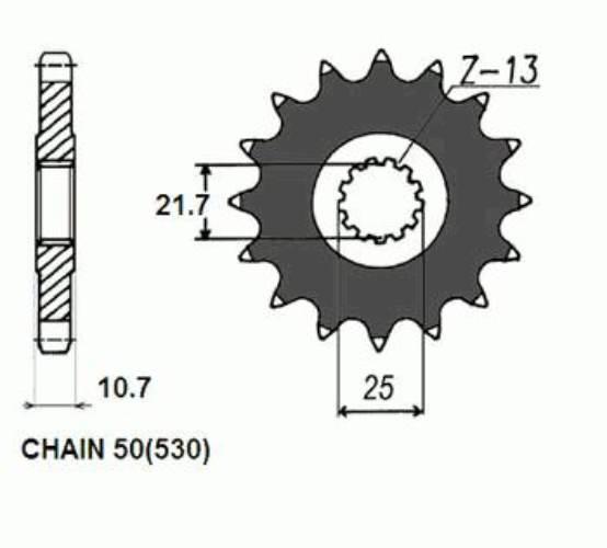 Zebatka napedowa sunstar sunf519-16