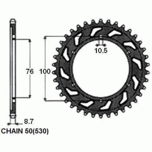 Zebatka napedzana stalowa sunstar sunr1-5226-39 (wycofana z produkcji)