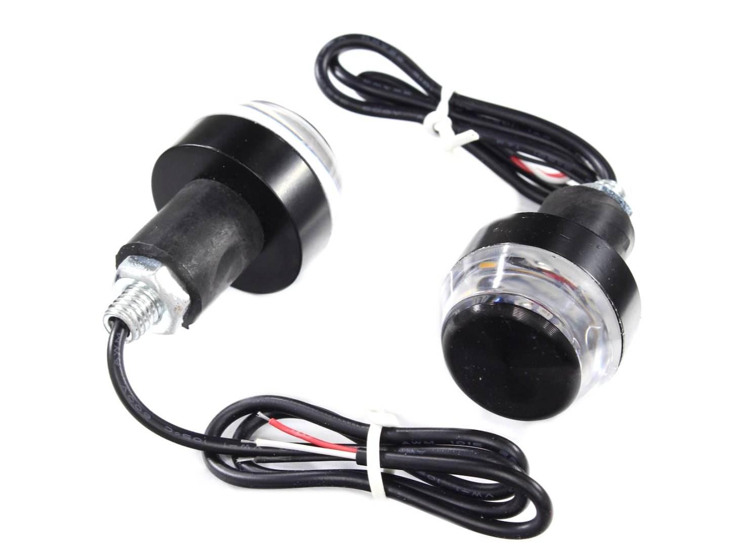 Lampa Led Końcówka Kierownicy Niebieski/Żółty