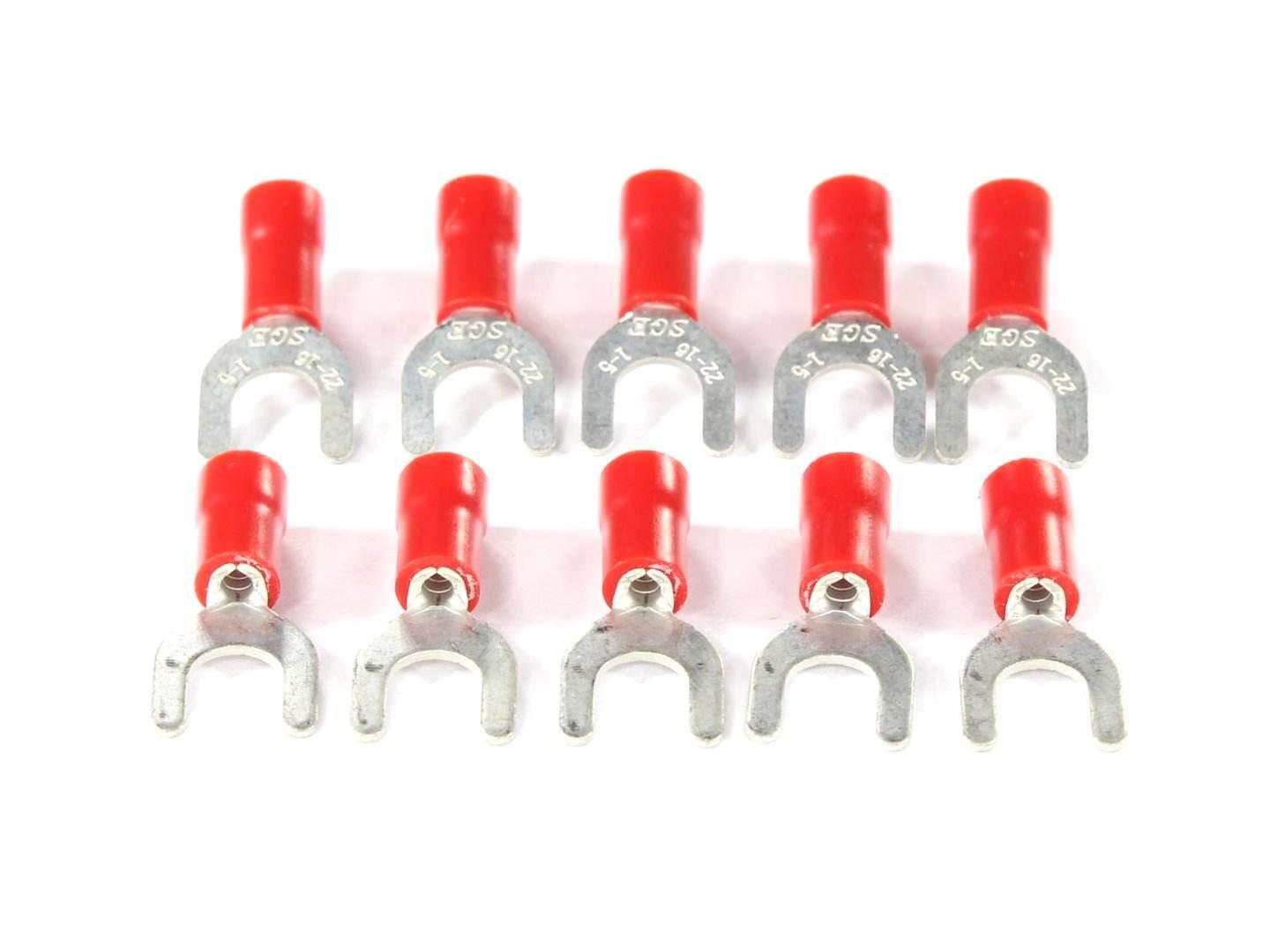 Konektor Końcówka Widełkowa M5 Izolowana 5.3Mm 0.5-1.5Mm Kpl. 10Szt.