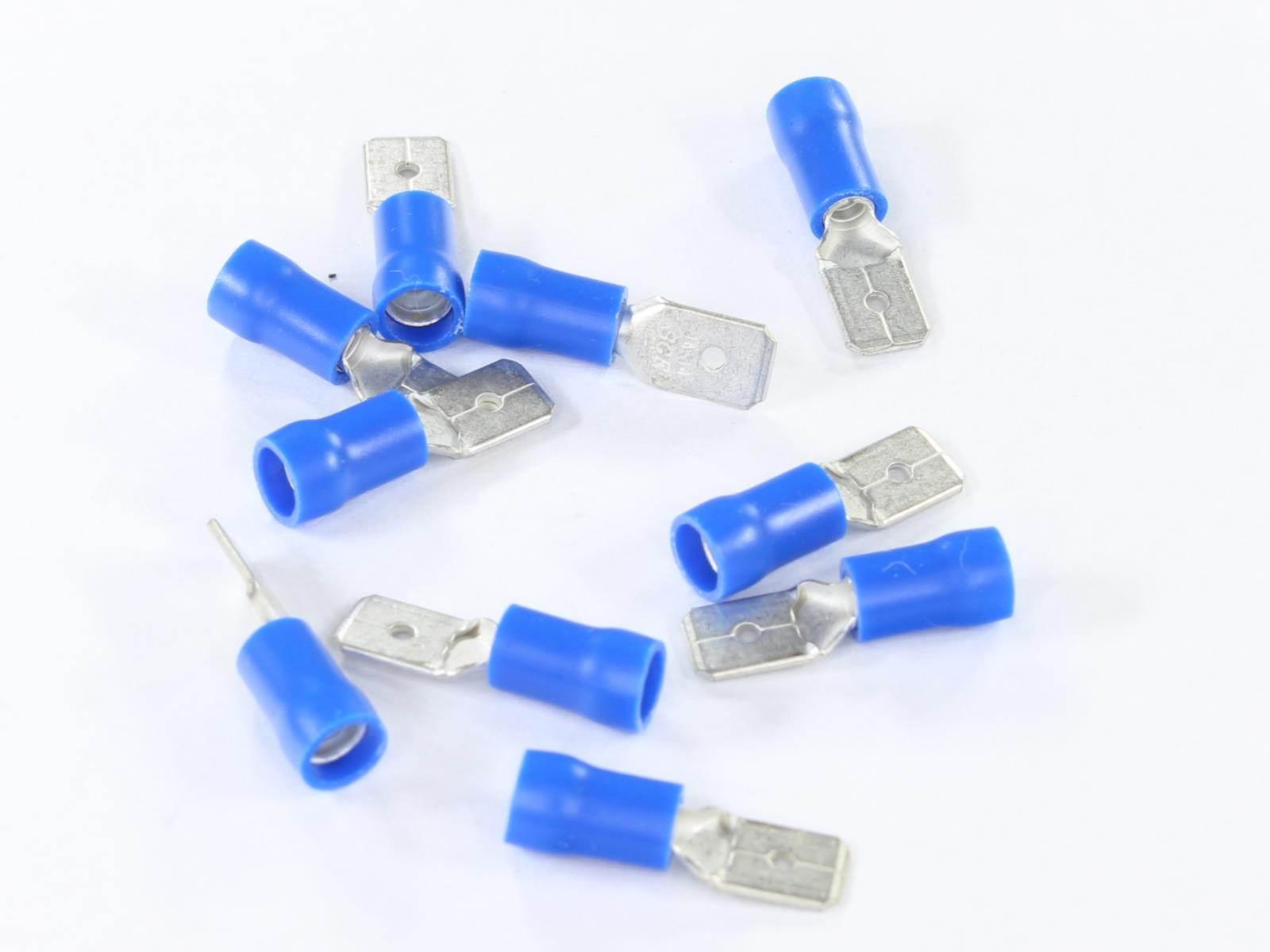 Konektor Męski 6.3X0.8 Końcówka Płaska Izolowana 1.5-2.5Mm Kpl. 10Szt.