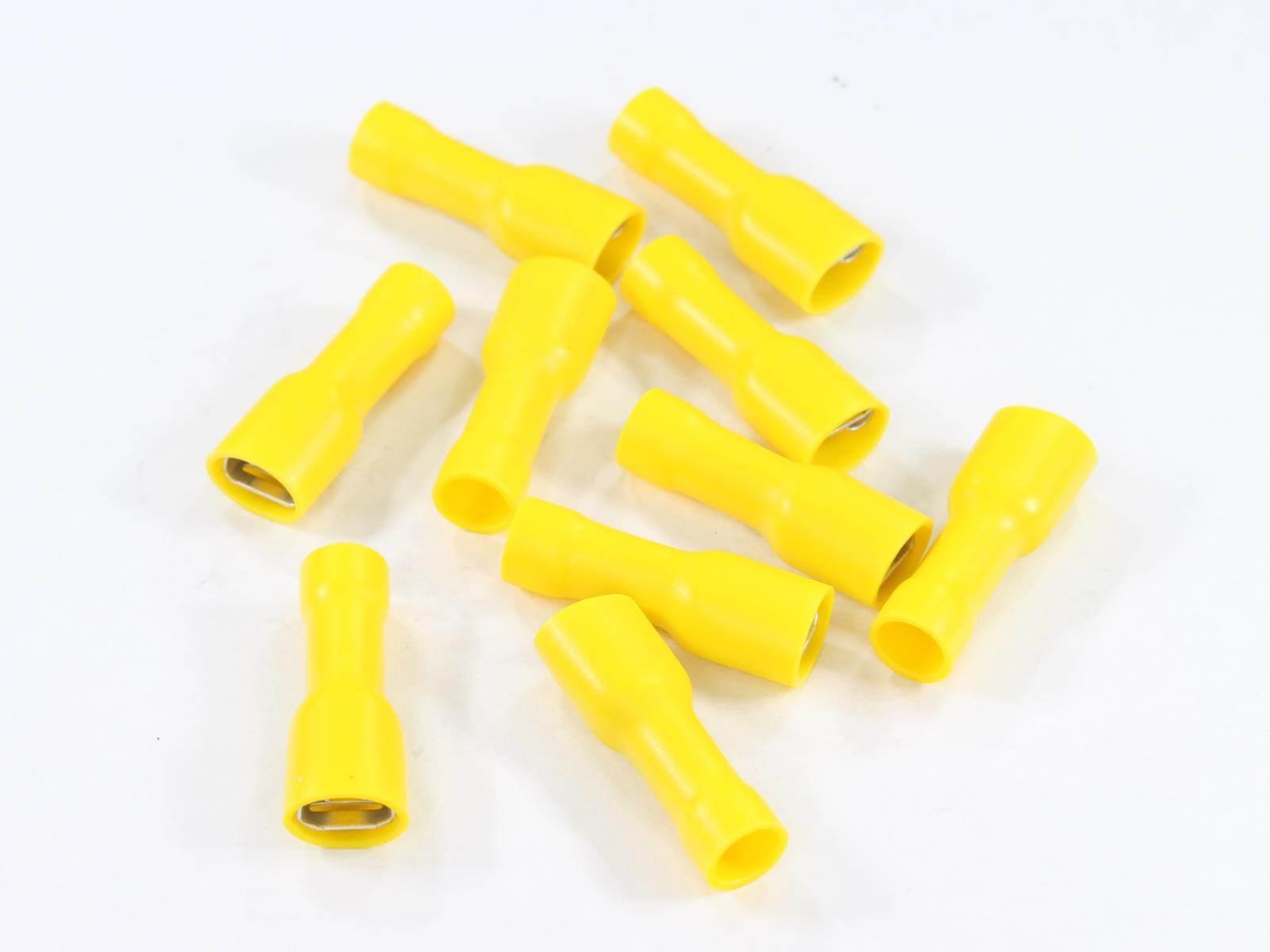 Konektor Żeński 6.3X0.8 Gniazdo Płaskie Pełna Izolacja 4.0-6.0Mm Kpl. 10Szt