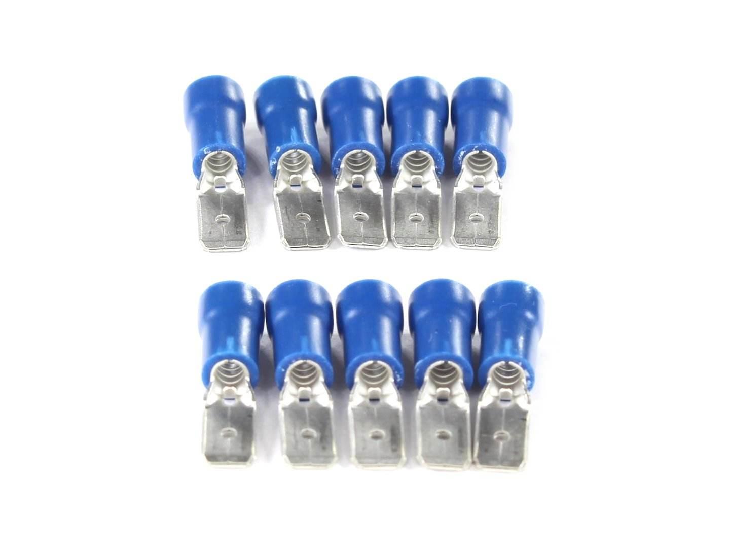 Konektor Płaski 4,8Mm Męski Izolowany 0,8Mm, 1,5-2,5Mm Kpl. 10Szt.