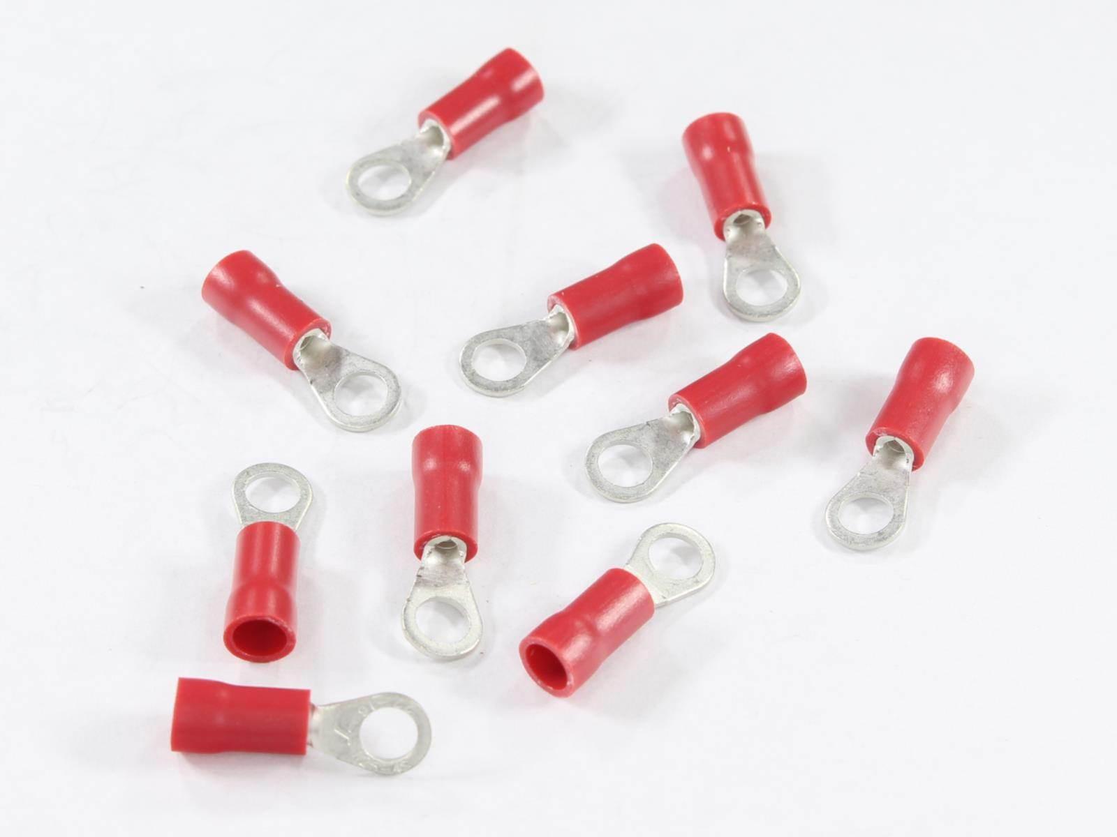 Konektor Końcówka Oczkowa M4 Izolowana 4.3Mm 0.5-1.0Mm Kpl. 10Szt.