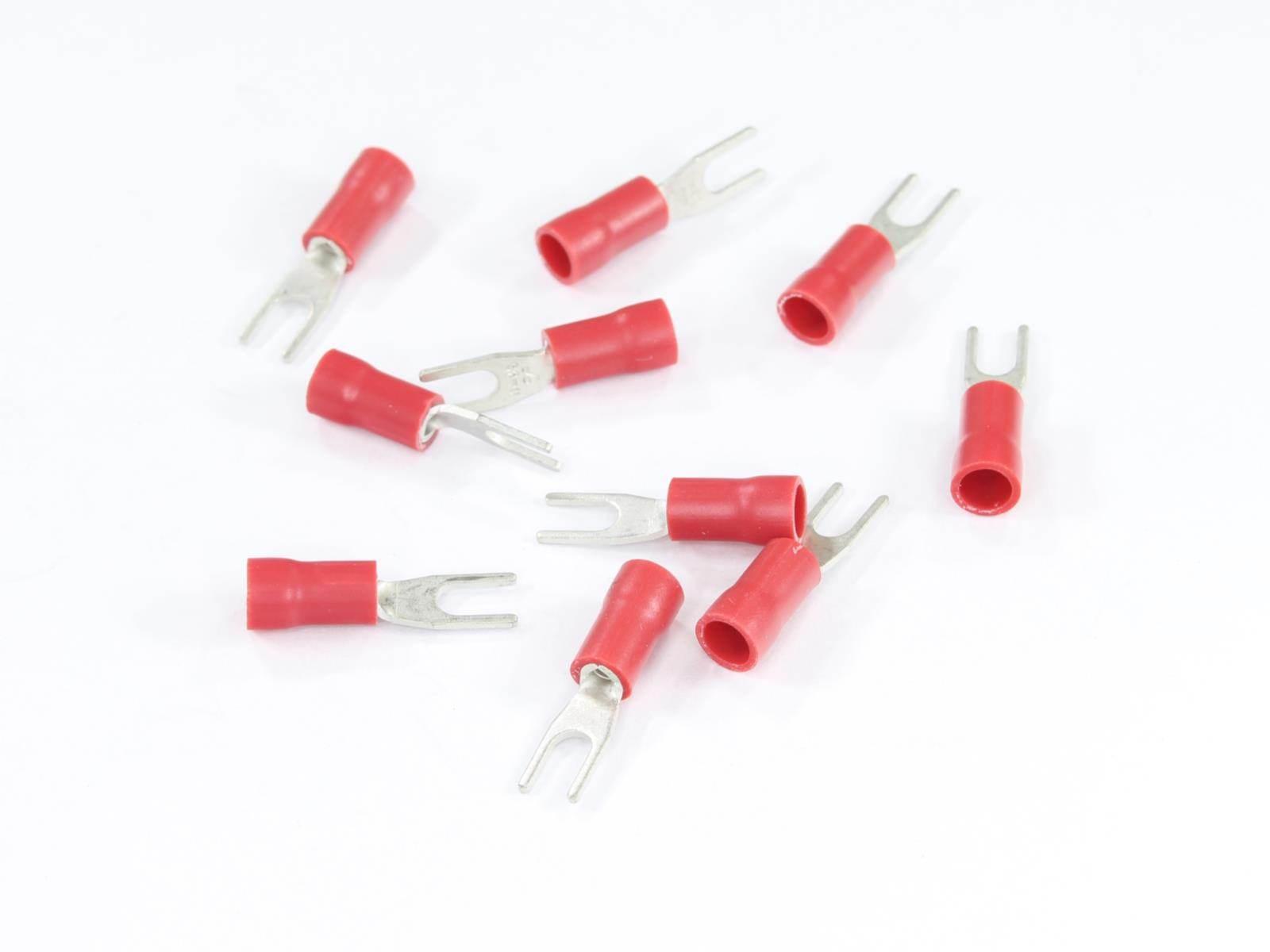 Konektor Końcówka Widełkowa M3 Izolowana 3.2Mm 0.5-1.0Mm Kpl. 10Szt.
