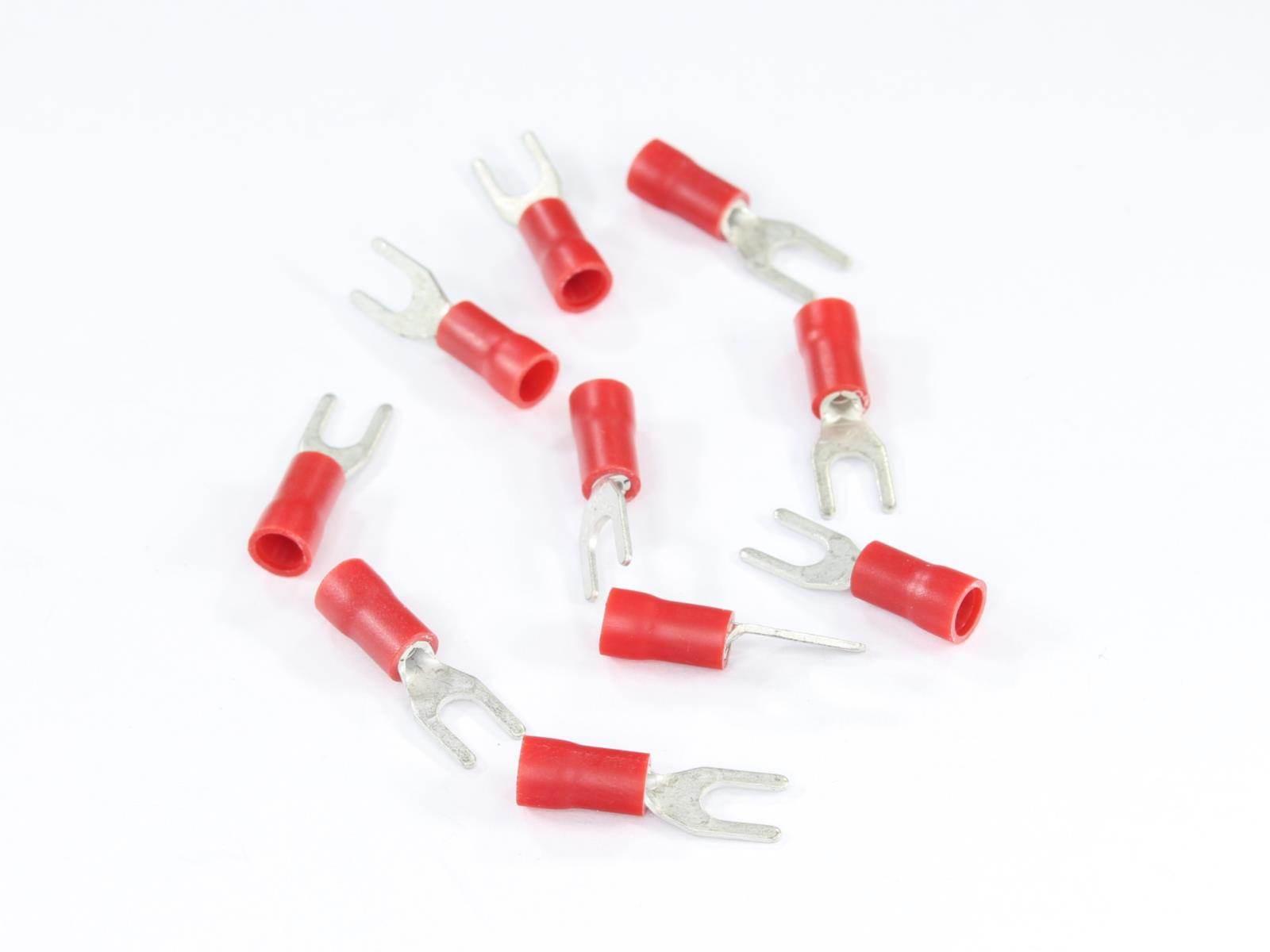 Konektor Końcówka Widełkowa M3.5 Izolowana 3.7Mm 0.5-1.0Mm Kpl. 10Szt.