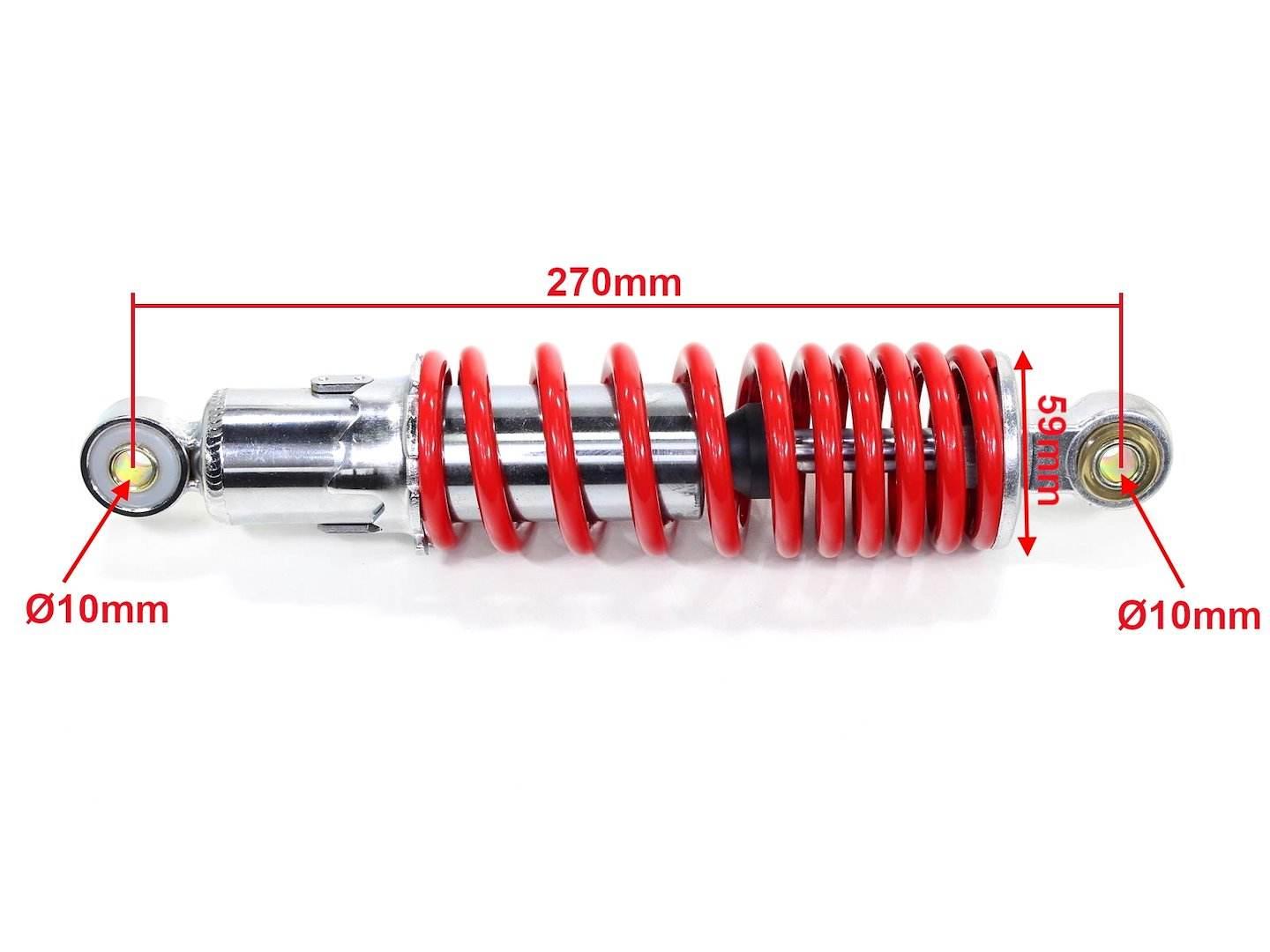 Amortyzator Tył Atv 125 Czerwony 270Mm Fuxin Wb - zdjęcie 2