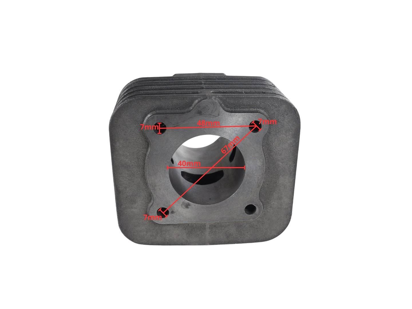 Cylinder Piaggio Vespa/Zip Aprilia Derbi Gilera 50 40Mm Pin 12Mm 2T Pasuje - zdjęcie 4