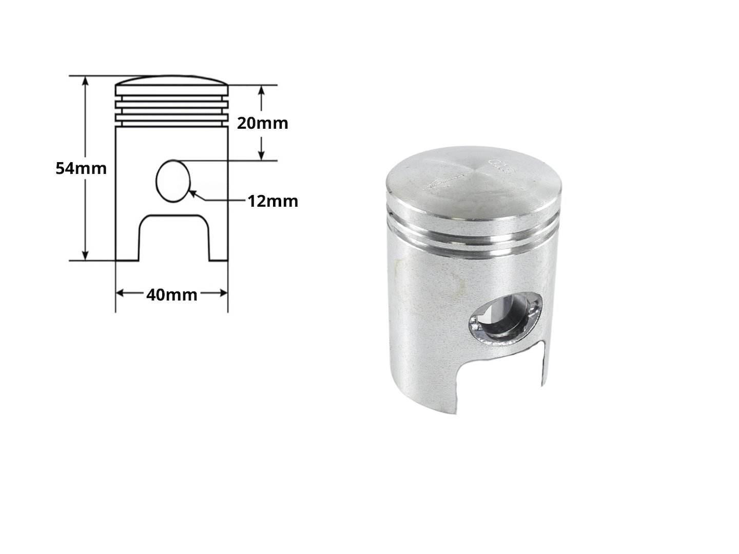 Cylinder Piaggio Nrg Lc Derbi Gp1 50 40Mm Pin 12Mm 2T Chłodzony Cieczą Pasu - zdjęcie 6