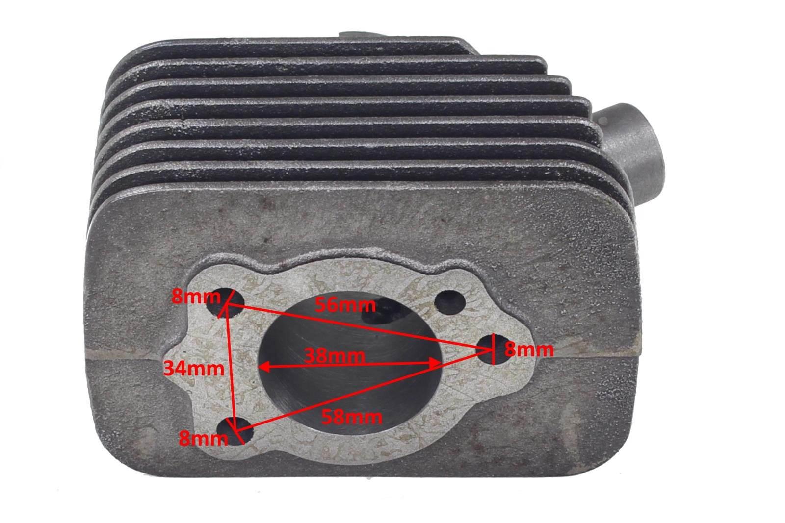 Cylinder Piaggio Bravo Ciao Moped 50 38Mm Pin 10Mm 2T Sa Pasuje Do: Piaggio - zdjęcie 4