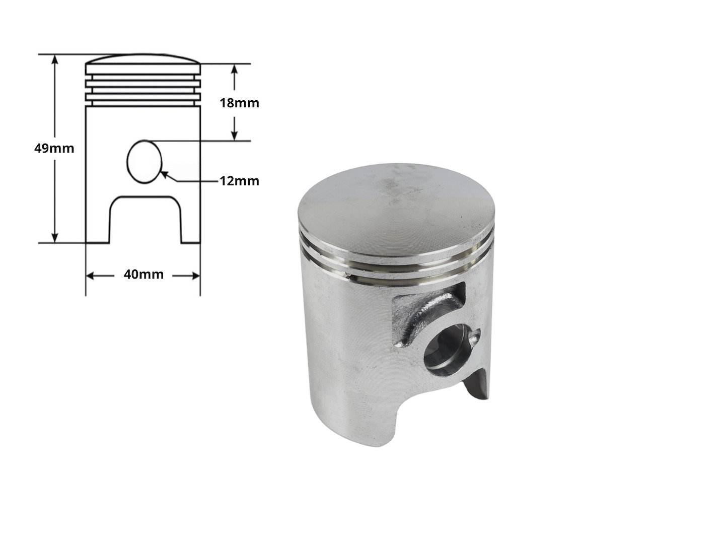 Cylinder Derbi Senda Lc Po 2006 Roku 50 40Mm Pin 12Mm 2T Chłodzony Cieczą S - zdjęcie 6