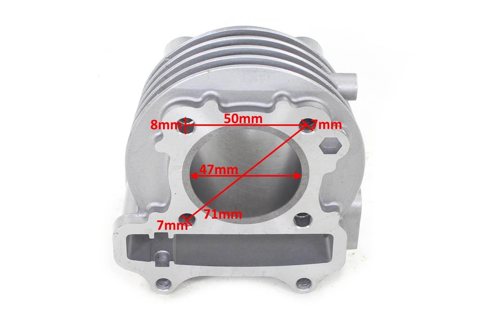 Cylinder Kymco Romet Motobi Gy6-80 47Mm 4T Pin 13Mm Sa Pasuje Do: Baotian-B - zdjęcie 3