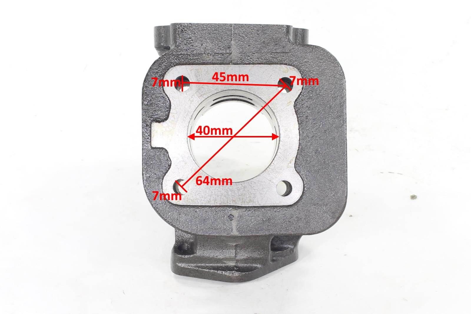 Cylinder Yamaha Bws Minarelli Air Vertical Mbk Booster 50 40Mm Pin 10Mm 2T - zdjęcie 5