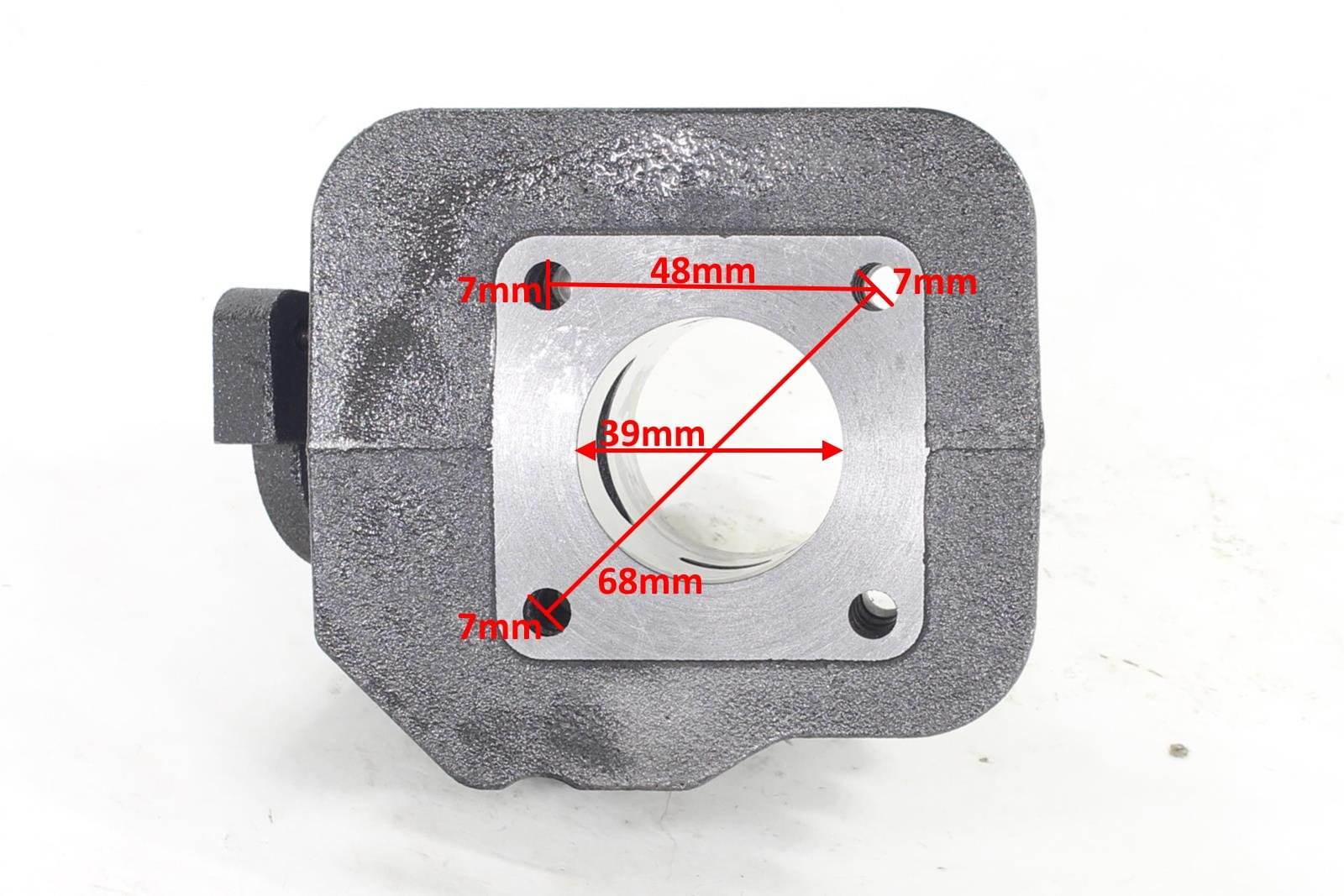 Cylinder Honda Dio Kymco Dj/Zx Sym 50 39Mm Pin 12Mm 2T Pasuje Do: Honda-Dio - zdjęcie 4