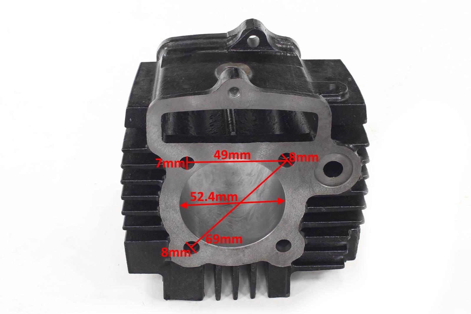 Cylinder Atv 110 52,4Mm Pin 13Mm Kingway Junak Zipp 4T Sa Silnik Poziomy Z - zdjęcie 3