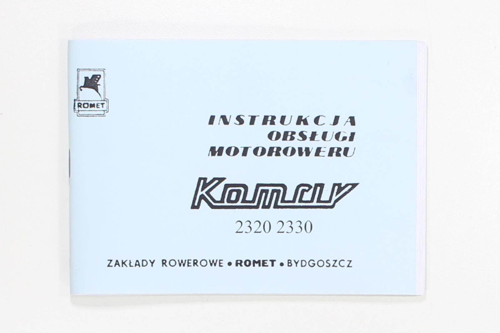 Katalog Instrukcja Obsługi Komar Typ 2320 2330