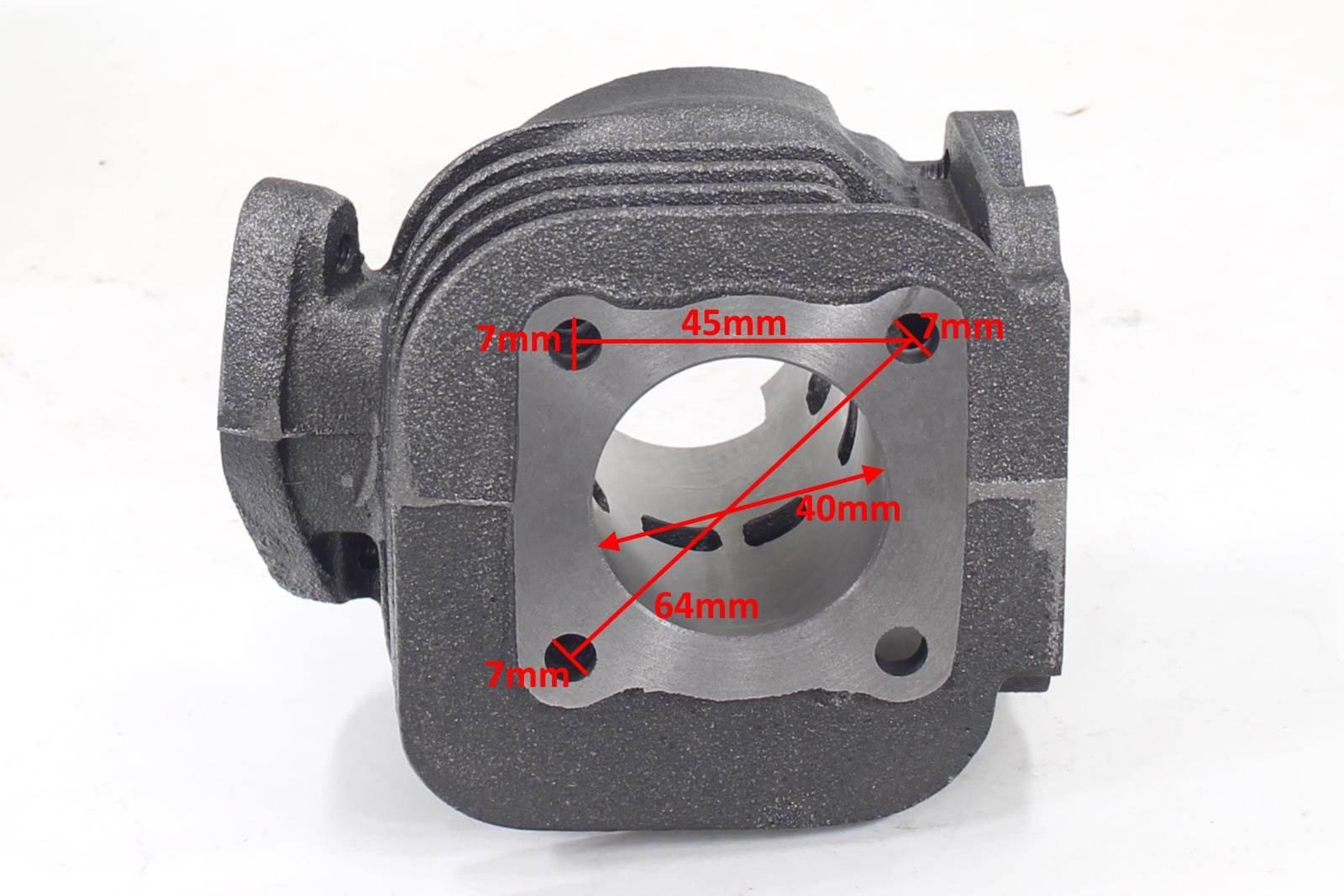 Cylinder Yamaha Bws Aprilia Mbk Italjet 50 40Mm Hw - zdjęcie 2
