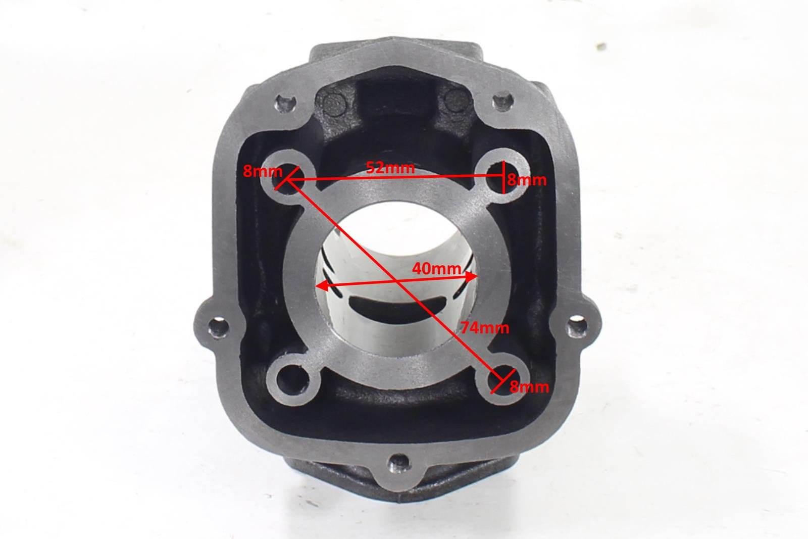 Cylinder Derbi Senda 50 40Mm Lc 2T Pin 12Mm Hw - zdjęcie 4