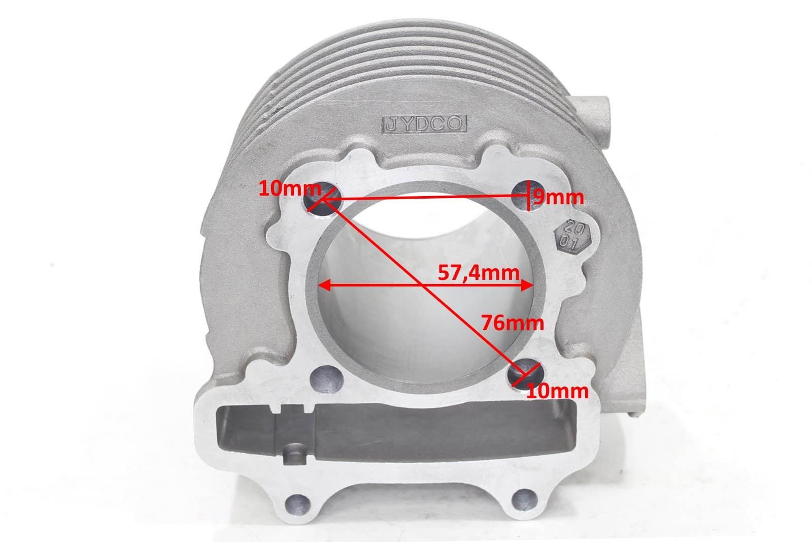Cylinder Gy6-150 Atv 150 57.4Mm Pin 15Mm Kpl. Hw - zdjęcie 3