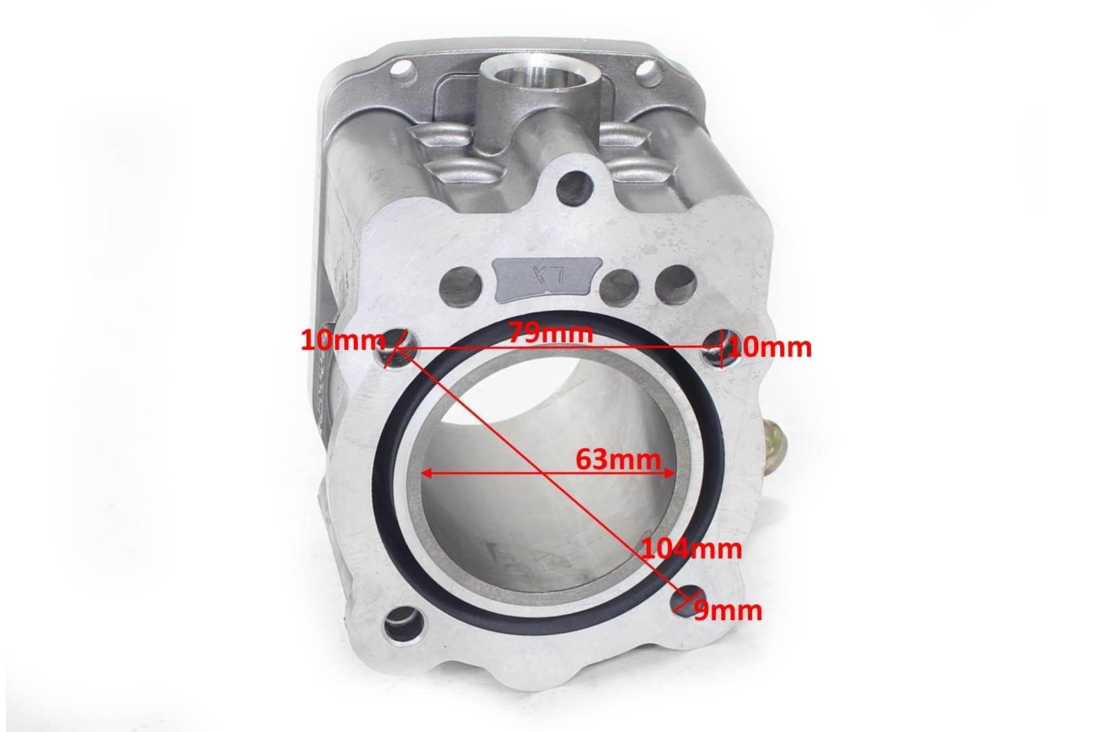 Cylinder Atv 200 Cg 63,5Mm Pin 15Mm Lc Bashan Hw - zdjęcie 4
