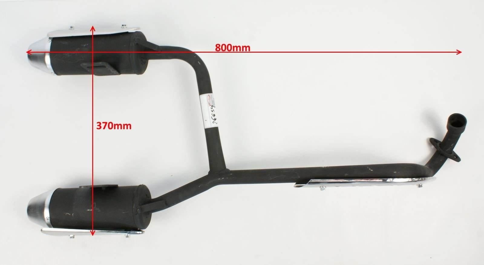 Tłumik Atv 110/125 Podwójny Dyfuzor Hb - zdjęcie 3