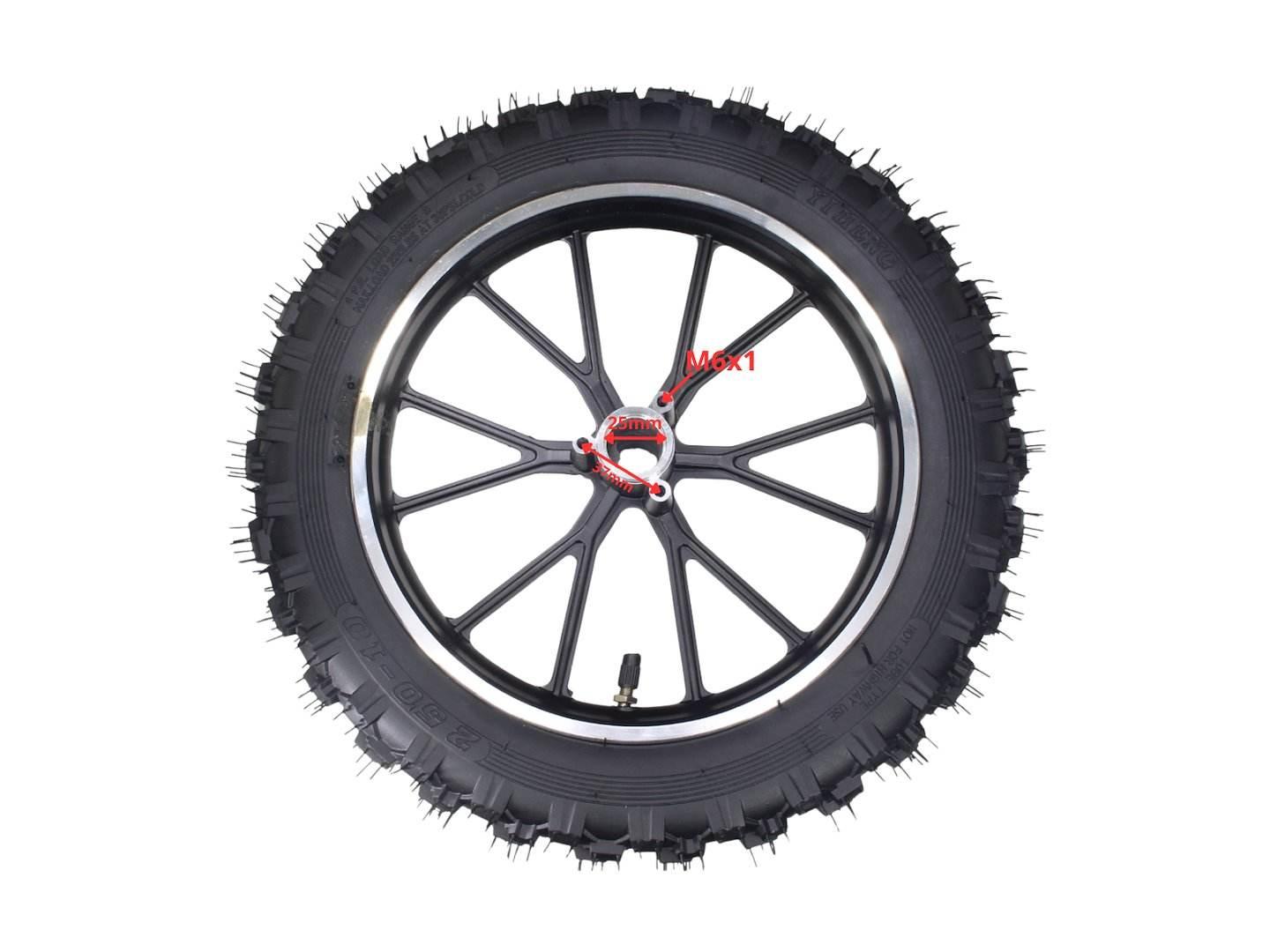 Koło Pocket Cross 10" 2.50X10 Tył Czarne Hb - zdjęcie 3