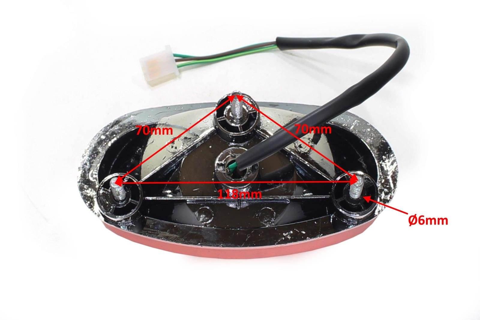 Lampa Tył Atv 200 Bashan Owalna Wb - zdjęcie 2