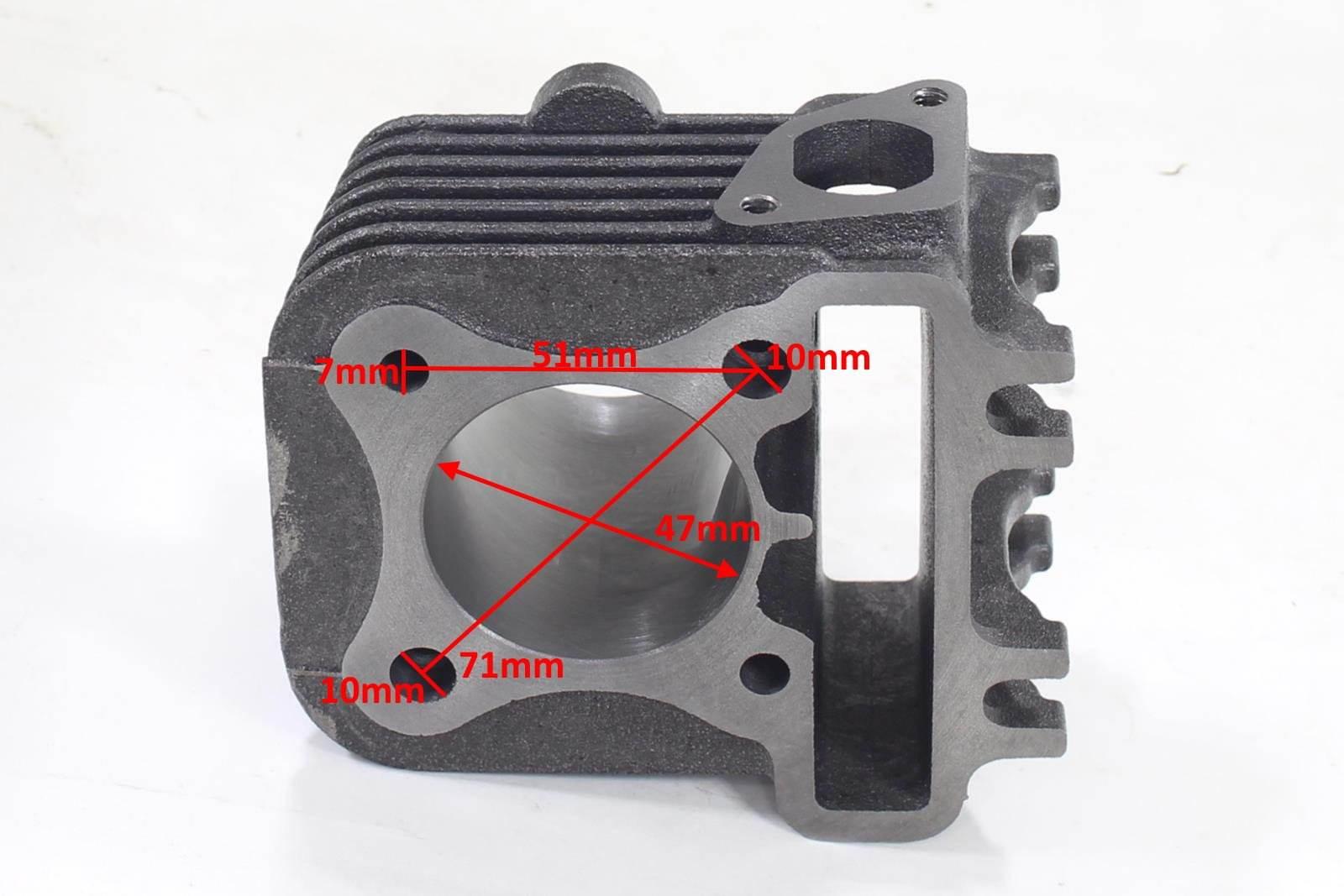 Cylinder Piaggio Fly 70 47Mm Ac 2V 4T Pin 13Mm Liberty Vespa Zip Derbi Atla - zdjęcie 5