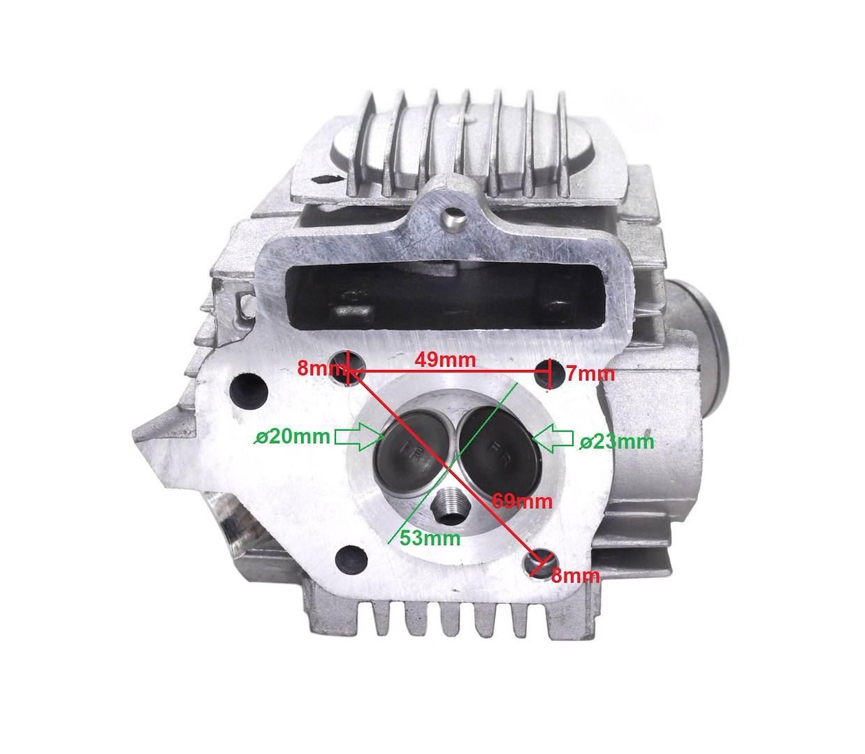 Cylinder Atv 70 47Mm Pin 13Mm Street Zestaw Z Głowicą Tz Silnik Poziomy Z O - zdjęcie 7
