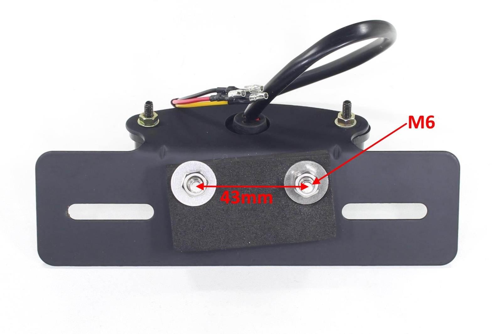 Lampa Tył Led Motocykl Z Podstawą Pod Tablicę Rejestracyjną Z Podświetlenie - zdjęcie 3