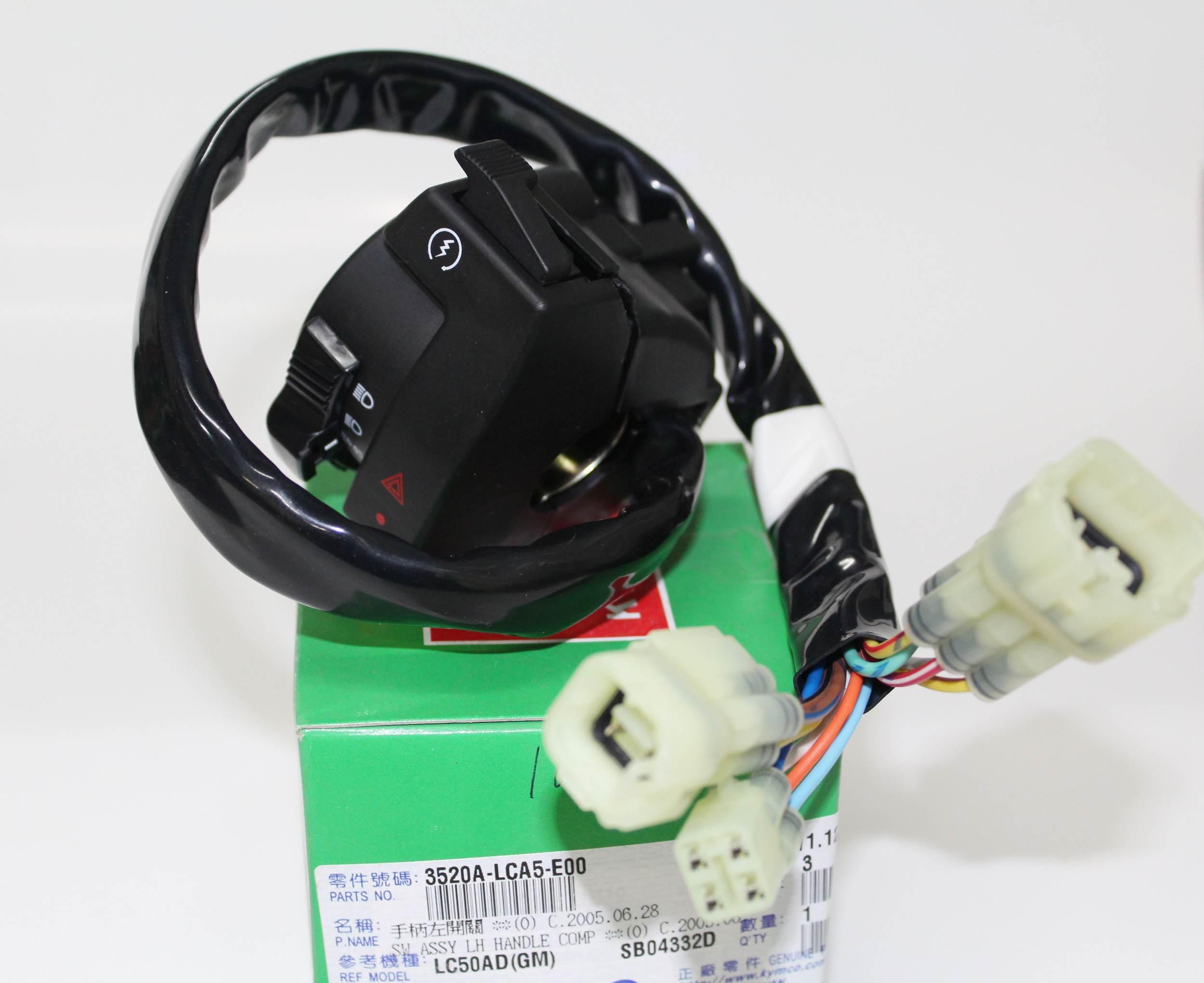 Zestaw przełączników lewy kymco mxu 250/300 3520A-LCA5-E00 - zdjęcie 2